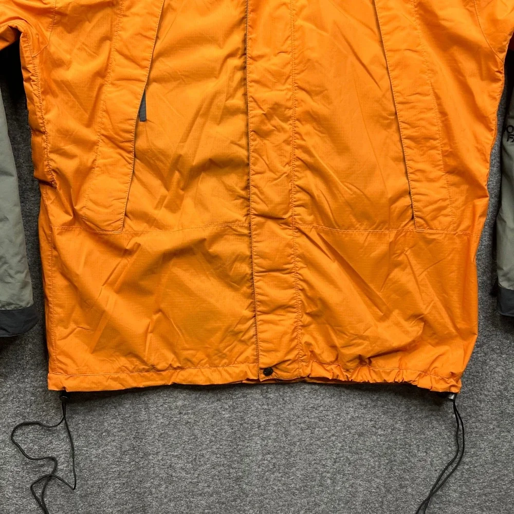 The North Face Jacket Mens XL Orange Black Grey Hooded Windbreaker - Picture 15 of 16